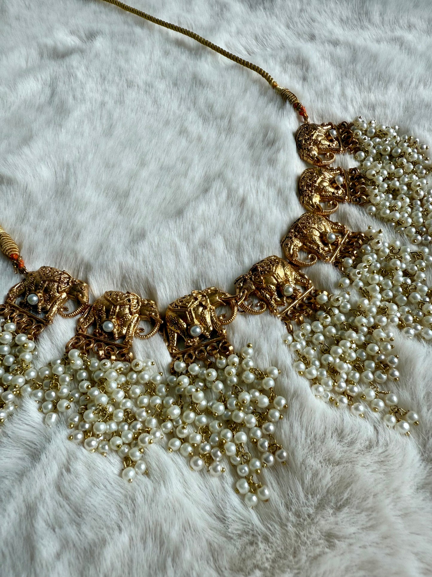 24k Gold Plated, Haathi Necklace