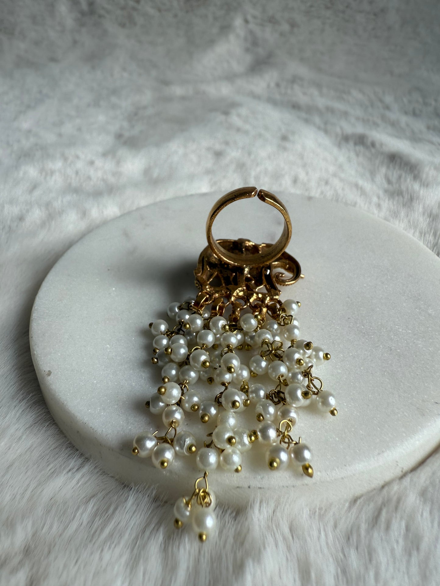 24k Gold Plated, Haathi Ring
